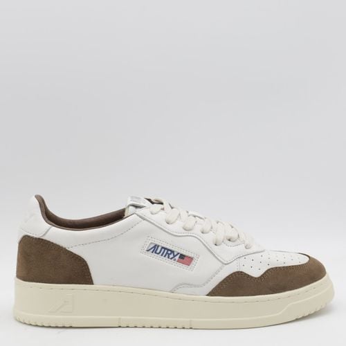 Autry White And Brown Sneakers - Autry - Modalova