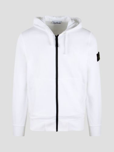 Badge Logo Full Zip Hooded Jacket - Stone Island - Modalova