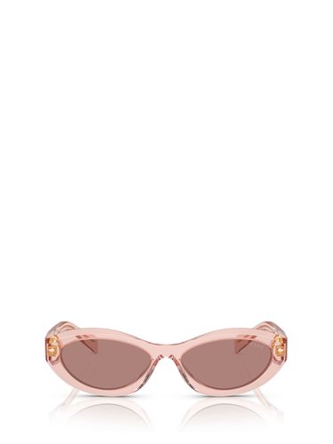 Pr 26zs Transparent Peach Sunglasses - Prada Eyewear - Modalova