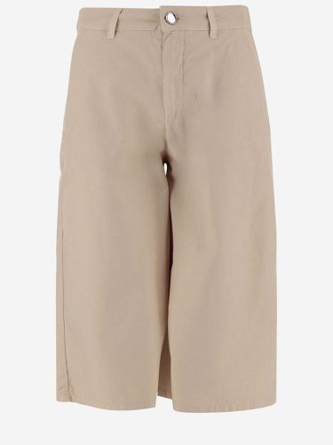 Cotton Gabardine Bermuda Shorts - Pinko - Modalova