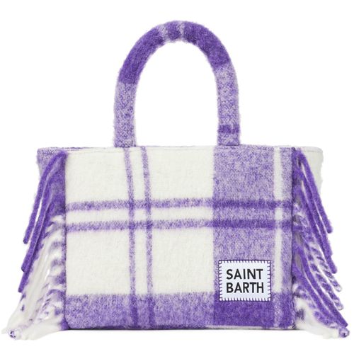 Colette Blanket Handbag With Tartan Print - MC2 Saint Barth - Modalova