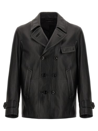 Double-breasted Leather Jacket - Tom Ford - Modalova