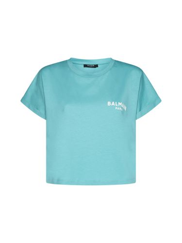 Balmain Green Cotton T-shirt - Balmain - Modalova