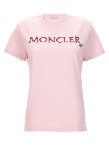 Moncler Logo Embroidery T-shirt - Moncler - Modalova