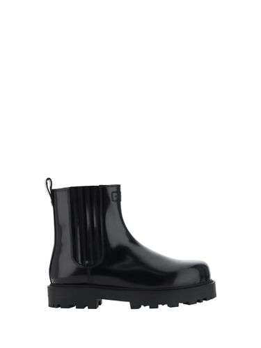 Brushed Leather Chelsea Boots - Givenchy - Modalova