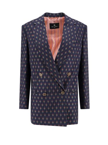 Etro Double-breasted Wool Blazer - Etro - Modalova