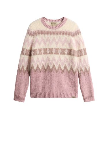 Pink Crewneck Sweater With Pattern - Woolrich - Modalova