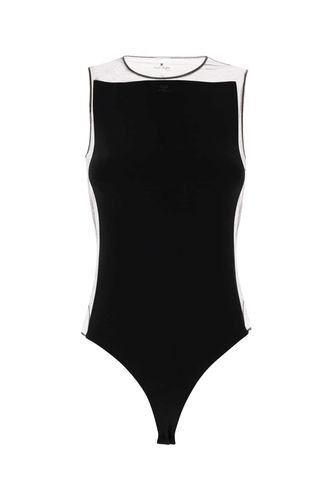 Dark Brown Stretch Tulle Bodysuit - Courrèges - Modalova