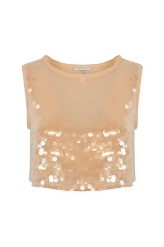 Sweater With Tulle Sequins - Patrizia Pepe - Modalova