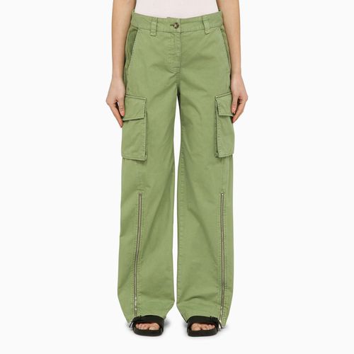 Pistachio-coloured Cotton Cargo Trousers - Stella McCartney - Modalova