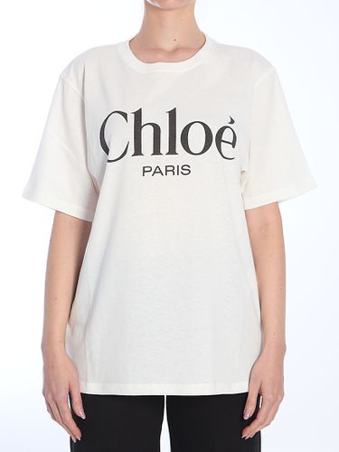 Chloé Oversized Logo T-shirt - Chloé - Modalova