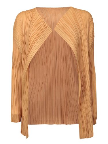 Mellow Pleats Gold Cardigan - Issey Miyake - Modalova