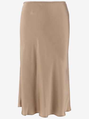 Blumarine Silk Satin Midi Skirt - Blumarine - Modalova