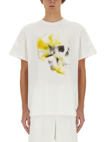 Obscured Skull T-shirt - Alexander McQueen - Modalova