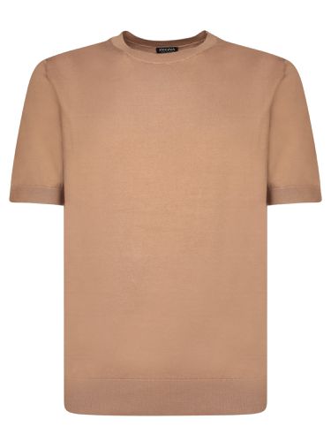 Premium Cotton T-shirt In Camel - Zegna - Modalova