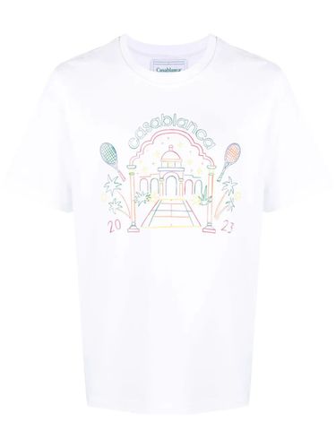 Rainbow Crayon Temple Screen Printed T-shirt - Casablanca - Modalova