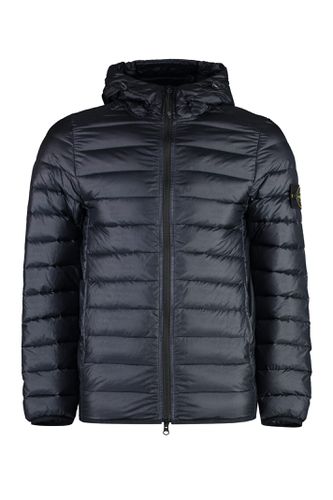 Hooded Techno Fabric Down Jacket - Stone Island - Modalova