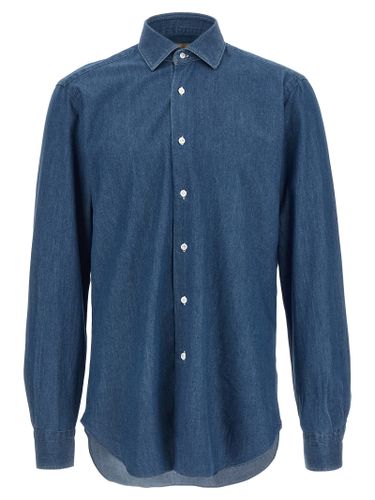 Barba Napoli Denim Shirt - Barba Napoli - Modalova