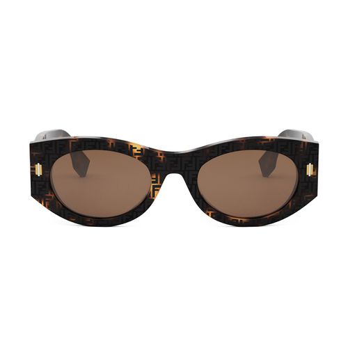 Fe40125i Fendi Roma 55e Havana Sunglasses - Fendi Eyewear - Modalova