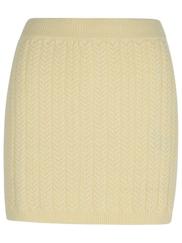 Earry1 White Wool Blend Skirt - SportMax - Modalova