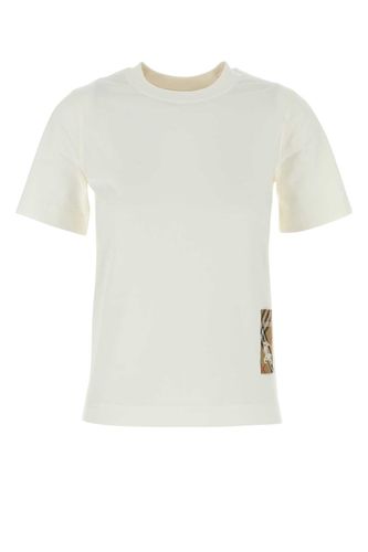 Burberry White Cotton T-shirt - Burberry - Modalova