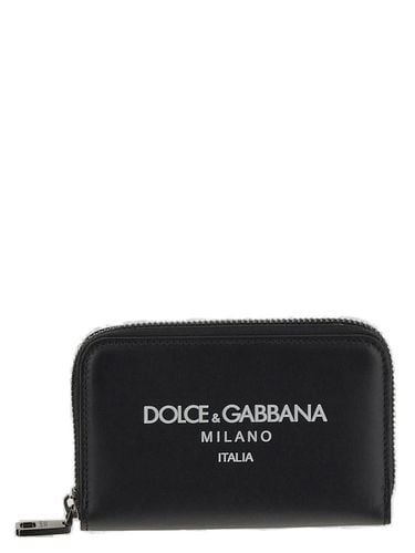 Logo Printed Zipped Wallet - Dolce & Gabbana - Modalova