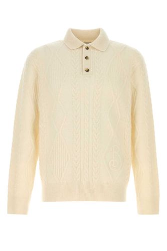 Burberry Ivory Alpaca Blend Sweater - Burberry - Modalova