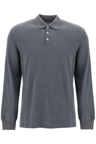 Long-sleeved Polo Shirt - Brunello Cucinelli - Modalova