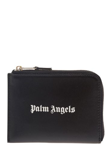 Palm Angels Zip Portacarte Logo - Palm Angels - Modalova