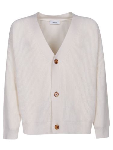 Cream Wool And Cashmere Cardigan - Lardini - Modalova