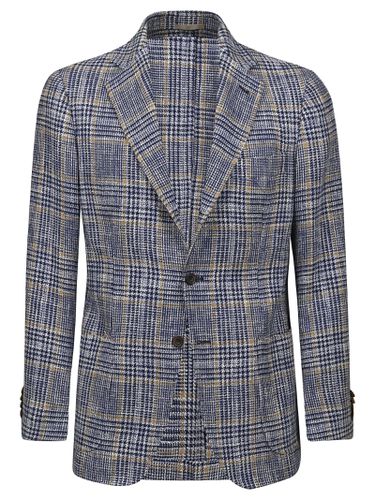 Single-Breasted Tartan Blazer - Sartorio Napoli - Modalova