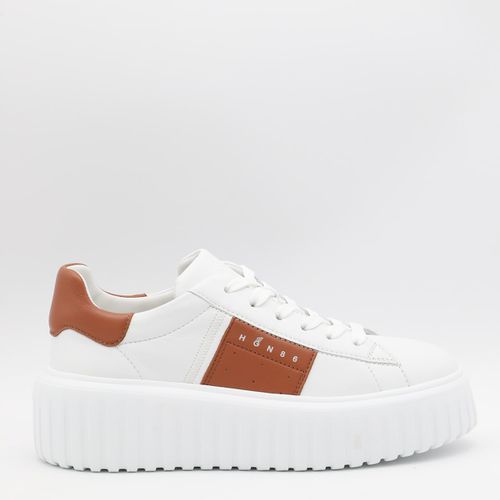 H Stripes Ivory Leather Sneakers - Hogan - Modalova