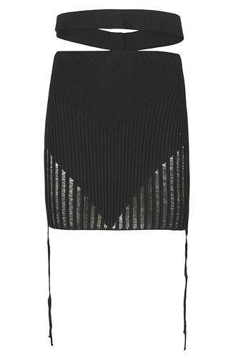 ANDREĀDAMO Ribbed Knit Mini Skirt - ANDREĀDAMO - Modalova