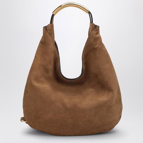 Slouchy Marorne Shoulder Bag In Suede - Moschino - Modalova