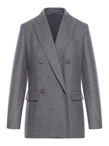 Wool And Cashmere Jacket - Brunello Cucinelli - Modalova