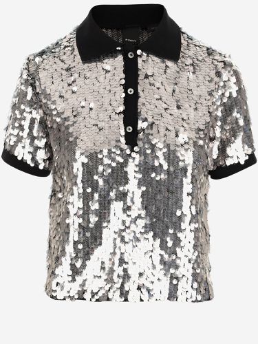 Pinko Sequined Polo Shirt - Pinko - Modalova