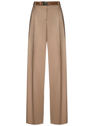 Belted Straight Leg Trousers - Max Mara Studio - Modalova