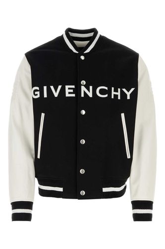 Givenchy Black Felt Bomber Jacket - Givenchy - Modalova
