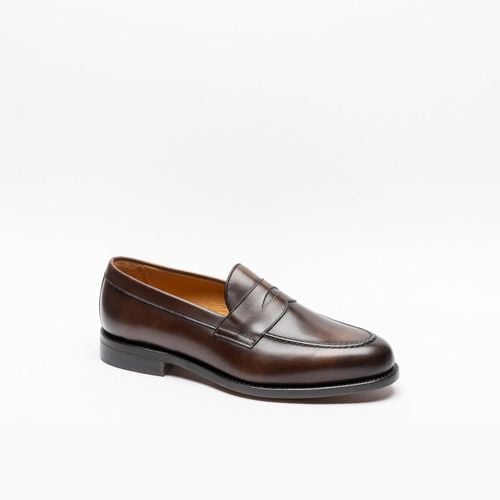 Brown Polished Leather Loafer - Berwick 1707 - Modalova