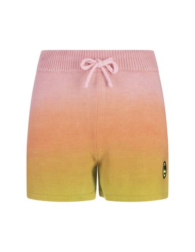 Multicoloured Knitted Shorts With Degradé Effect - Barrow - Modalova