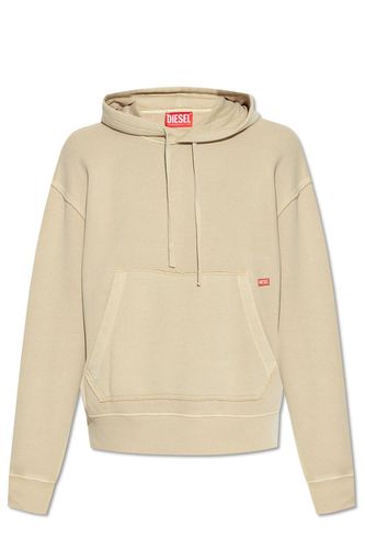 S-macs Logo Printed Drawstring Hoodie - Diesel - Modalova