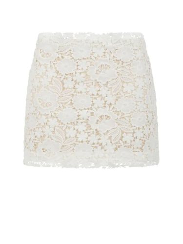 Parosh White Lace Mini Skirt - Parosh - Modalova