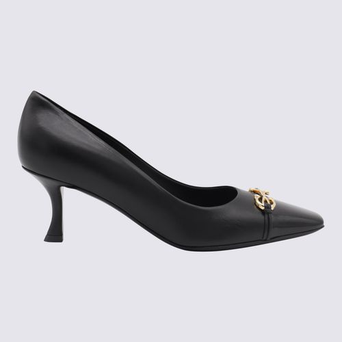 Ferragamo Black Leather Pumps - Ferragamo - Modalova