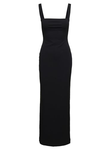 Joni Black Maxi Dress With Square Neck And Open Back Woman - Solace London - Modalova