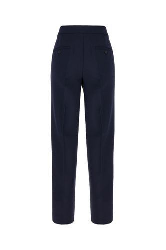 Midnight Blue Wool Blend Pants - Max Mara - Modalova