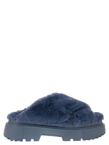 Hogan Faux Fur Sandal - Hogan - Modalova