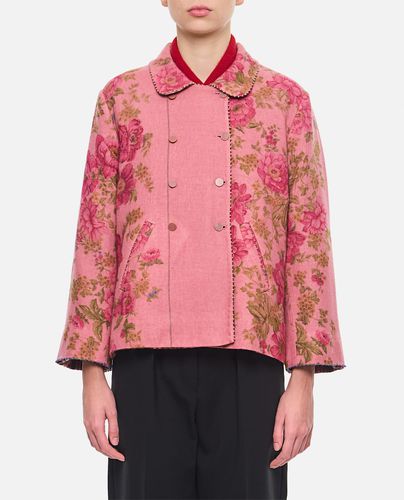 Embroidered Double Breasted Jacket - Péro - Modalova