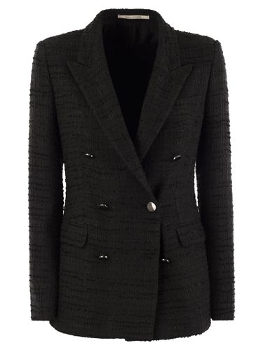 Paris - Double-breasted Cotton Blend Blazer - Tagliatore - Modalova