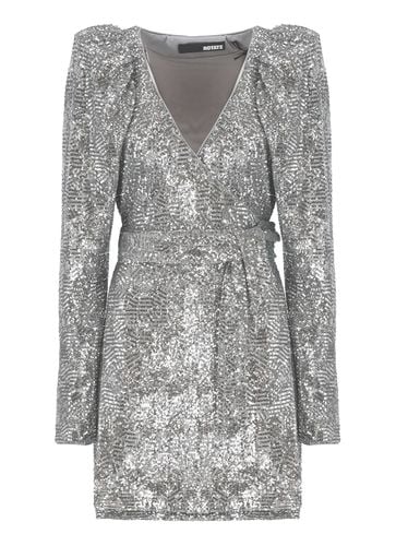 Sequined Mini Wrap Dress - Rotate by Birger Christensen - Modalova