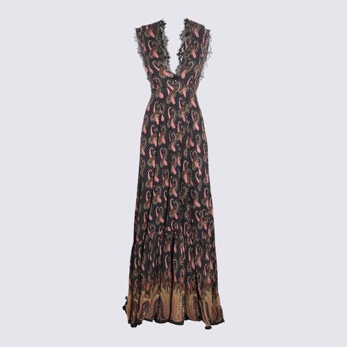 Multicolour Viscose Blend Paisley Long Dress - Etro - Modalova